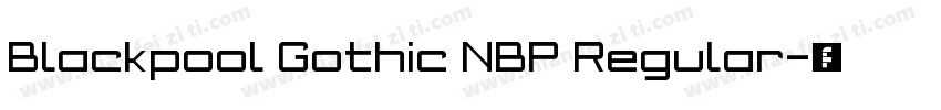 Blackpool Gothic NBP Regular字体转换